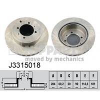 J3315018 NIPPARTS Гальмівний диск