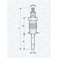 062900016304 MAGNETI MARELLI Свічка розжарювання