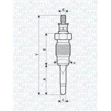 062900016304 MAGNETI MARELLI Свічка розжарювання