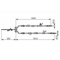 1 987 482 420 BOSCH Тросик, cтояночный тормоз