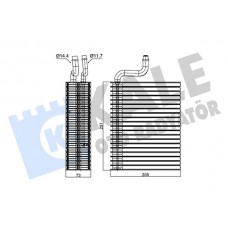 350045 KALE OTO RADYATÖR Випарник кондиціонера