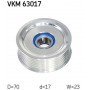 VKM 63017 SKF Паразитный / ведущий ролик, Поліклиновий ремінь