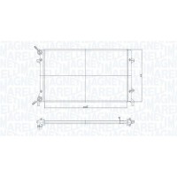 350213853000 MAGNETI MARELLI Радіатор охолодження двигуна