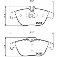 P 50 068 BREMBO Комплект гальмівних колодок дисковий гальм