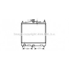 DNA2247 AVA QUALITY COOLING Радіатор охолодження двигуна