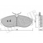 22-0198-0 METELLI Комплект гальмівних колодок дисковий гальм