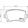 8DB 355 011-771 HELLA Комплект гальмівних колодок дисковий гальм