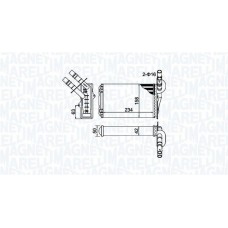 350218404000 MAGNETI MARELLI Теплообмінник обігрів салону