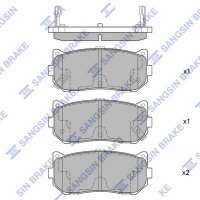 SP1079-R Hi-Q Комплект гальмівних колодок дисковий гальм