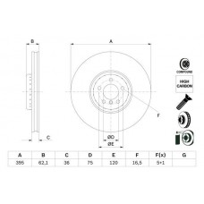 0 986 479 E83 BOSCH Гальмівний диск