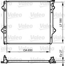 735569 VALEO Радіатор охолодження двигуна