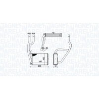 350218421000 MAGNETI MARELLI Теплообмінник обігрів салону