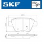 VKBP 90070 SKF Комплект гальмівних колодок дисковий гальм