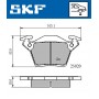 VKBP 90568 SKF Комплект гальмівних колодок дисковий гальм