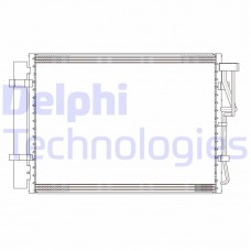 CF20303 DELPHI Конденсатор кондиціонера
