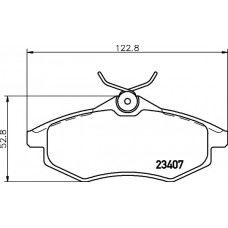 MDB2253 MINTEX Комплект гальмівних колодок дисковий гальм