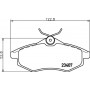 MDB2253 MINTEX Комплект гальмівних колодок дисковий гальм