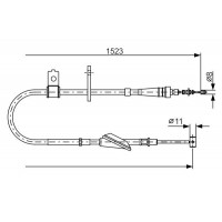 1 987 482 092 BOSCH Тросик, cтояночный тормоз