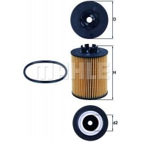 OX 173/2D MAHLE Масляний фільтр