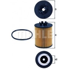 OX 173/2D MAHLE Масляний фільтр