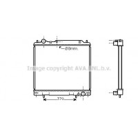 MT2110 AVA QUALITY COOLING Радіатор охолодження двигуна