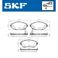 VKBP 80429 A SKF Комплект гальмівних колодок дисковий гальм