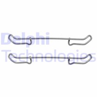 LX0076 DELPHI Комплектуючі колодки дискового гальма