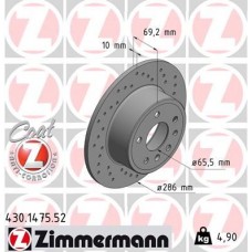 430.1475.52 ZIMMERMANN Гальмівний диск