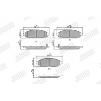 573340J JURID Комплект гальмівних колодок дисковий гальм
