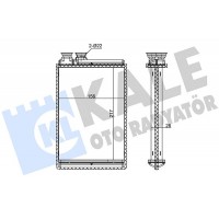 347385 KALE OTO RADYATÖR Теплообмінник обігрів салону
