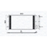 350203100400 MAGNETI MARELLI Конденсатор кондиціонера