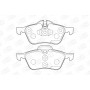 571992CH CHAMPION Комплект гальмівних колодок дисковий гальм