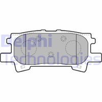 LP1820 DELPHI Комплект гальмівних колодок дисковий гальм