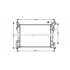 OLA2408 AVA QUALITY COOLING Радіатор охолодження двигуна