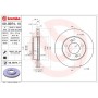 09.B974.11 BREMBO Гальмівний диск