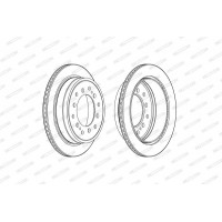 DDF2505C FERODO Гальмівний диск