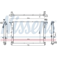 606824 NISSENS Радіатор охолодження двигуна