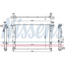 606824 NISSENS Радіатор охолодження двигуна