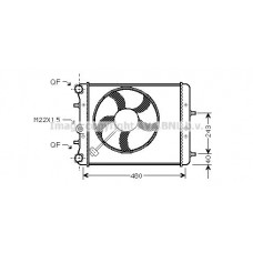 SAA2013 AVA QUALITY COOLING Радіатор охолодження двигуна