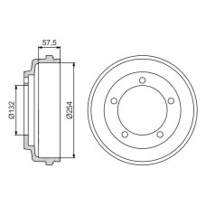 0 986 477 204 BOSCH Гальмівний барабан
