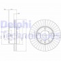 BG9692 DELPHI Гальмівний диск