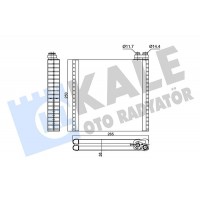 352980 KALE OTO RADYATÖR Випарник кондиціонера
