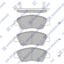 SP1463 Hi-Q Комплект гальмівних колодок дисковий гальм