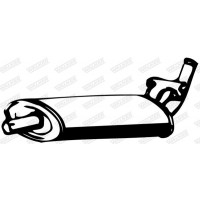 04996 WALKER Середній глушник вихлопних газів