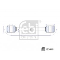 183040 FEBI BILSTEIN Тяга стійка стабілізатор