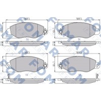 FO 684781 FOMAR Friction Комплект гальмівних колодок дисковий гальм