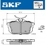 VKBP 90160 A SKF КомплеК т гальмівних колодок, дискове гальмо