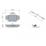 0 986 467 720 BOSCH Комплект гальмівних колодок дисковий гальм