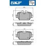 VKBP 90090 SKF Комплект гальмівних колодок дисковий гальм