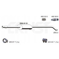 530019 ERNST Середній глушник вихлопних газів